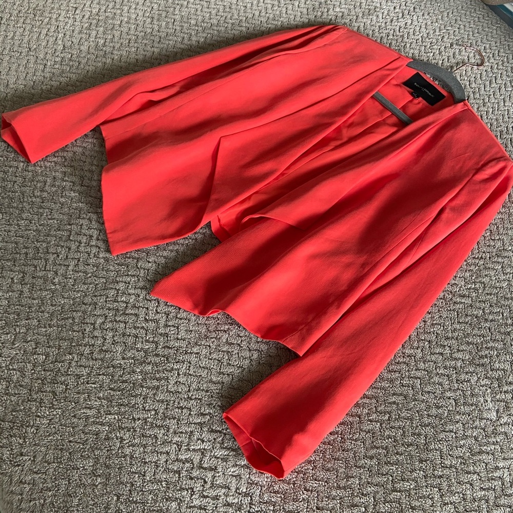 NEW Banana Republic Coral Drape Front Blazer - Picture 3 of 4